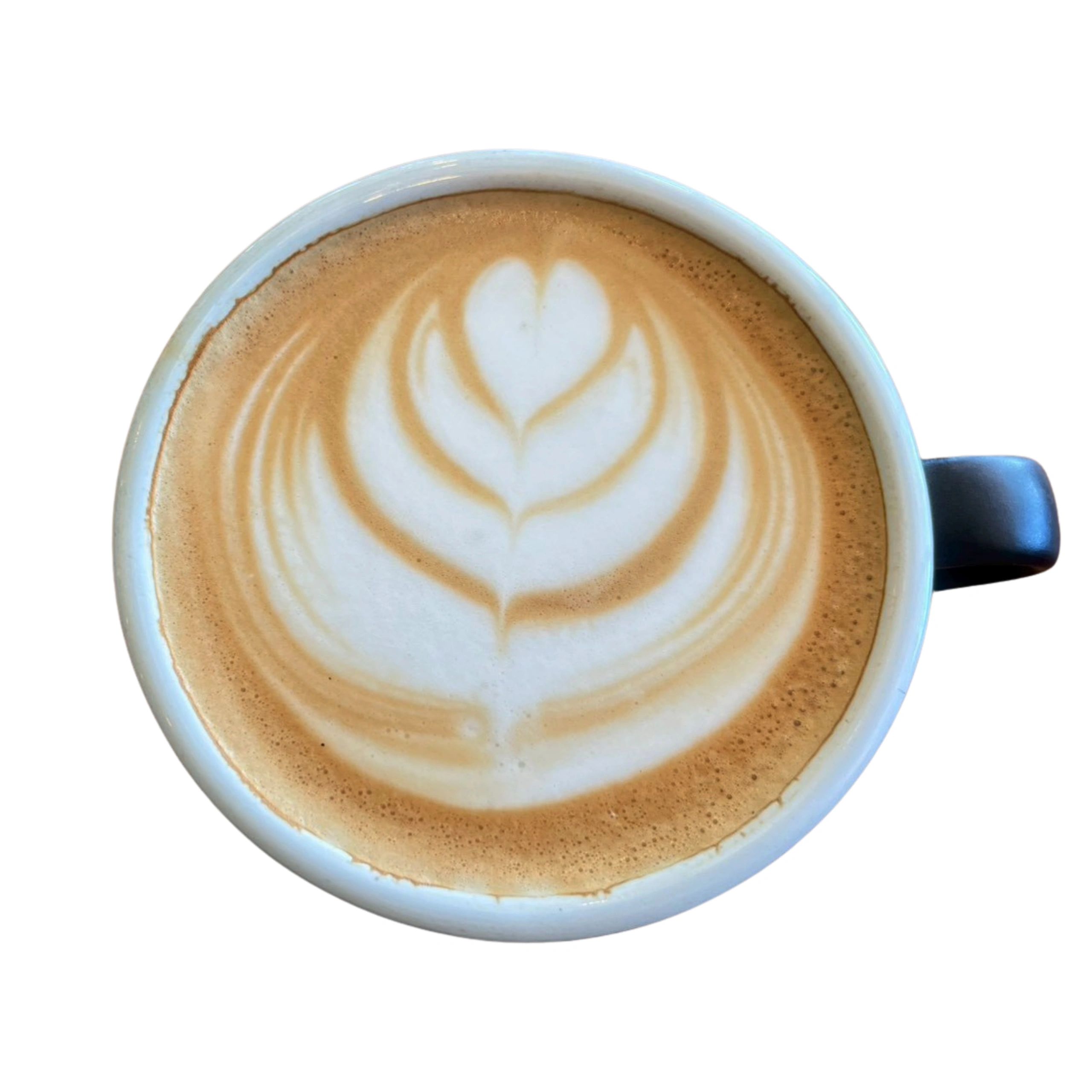 Espresso drink served in a clean white cup